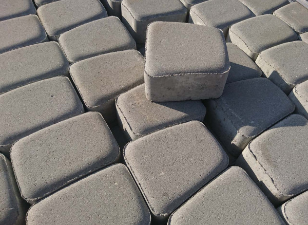 Тротуарная плитка римский камень Brukland серый 60 мм