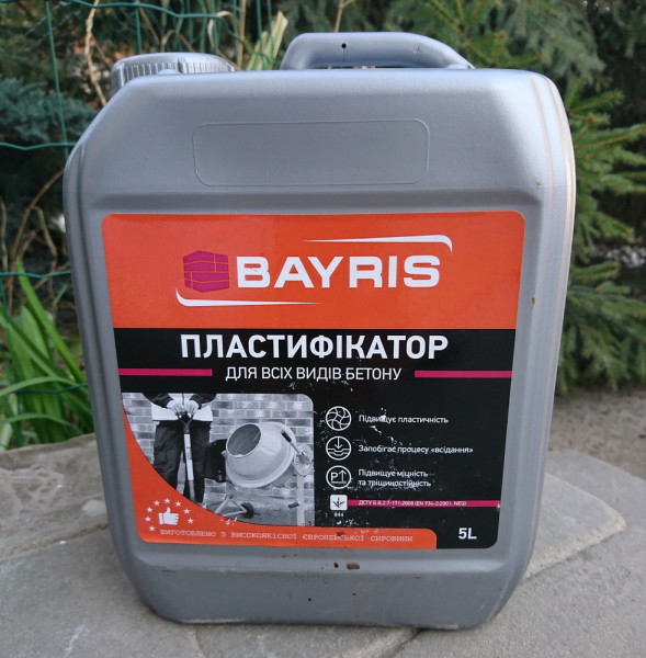 Пластификатор Байрис для бетона 5 л