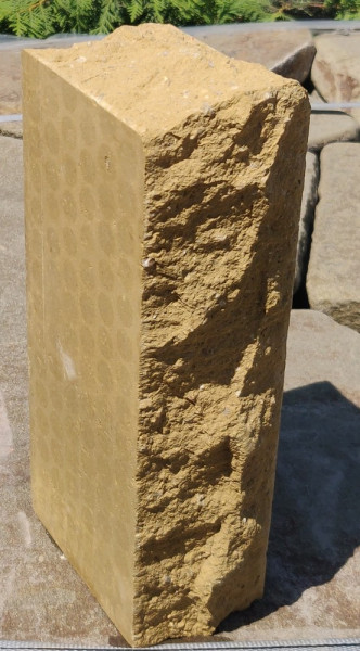 Кирпич полнотелый дикий камень тычковой ПЕСЧАНИК 250х115х65